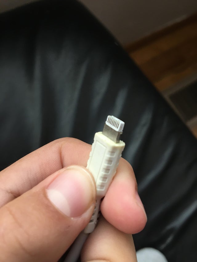 How to fix iPhone charger tip ?
