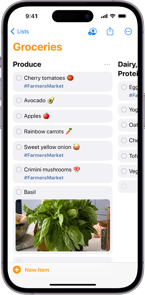 Ios 17 grocery list not working