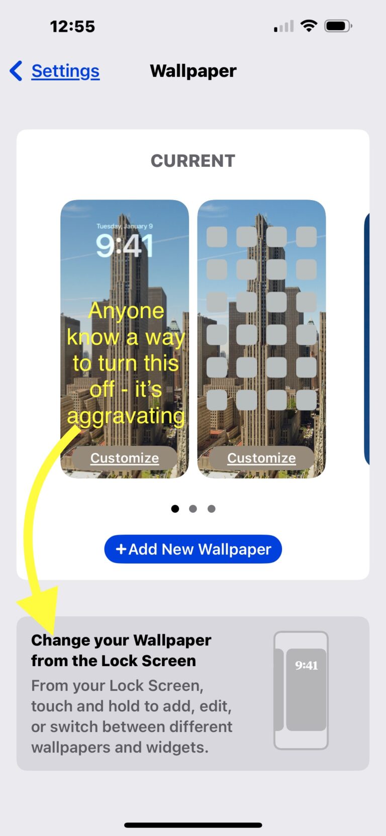 3 Ways to Turn off or Disable "Change Wallpaper from Lock Screen" on iPhone