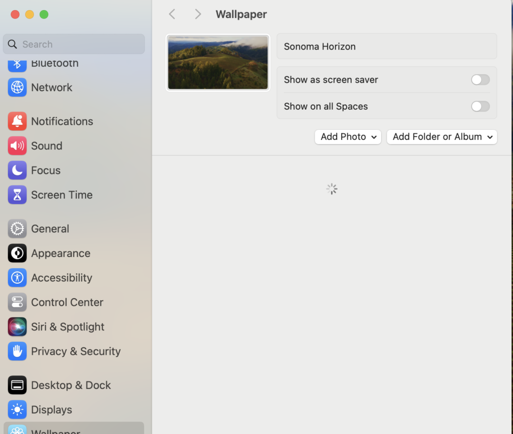MacOS Sonoma Wallpapers not downloading