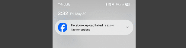 How to Fix “Facebook Upload Failed” Error When Nothing Is Uploading ?