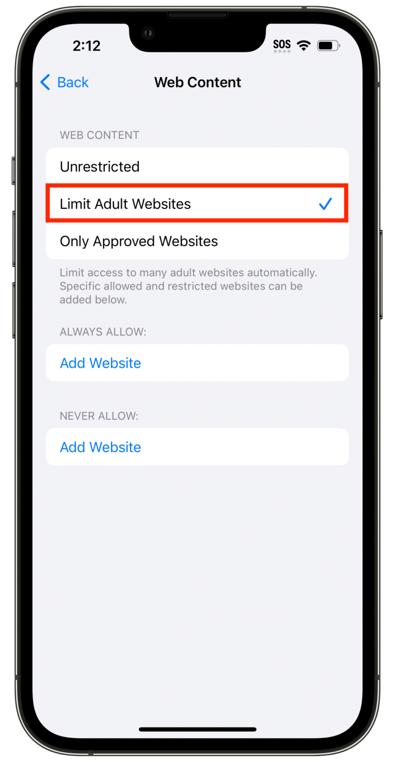 iOS 18 “Limit Adult Websites” Not Working: iPhone ? What to Do