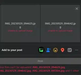 Facebook “Your Files Can’t Be Uploaded” Error – How to Fix It in 2025