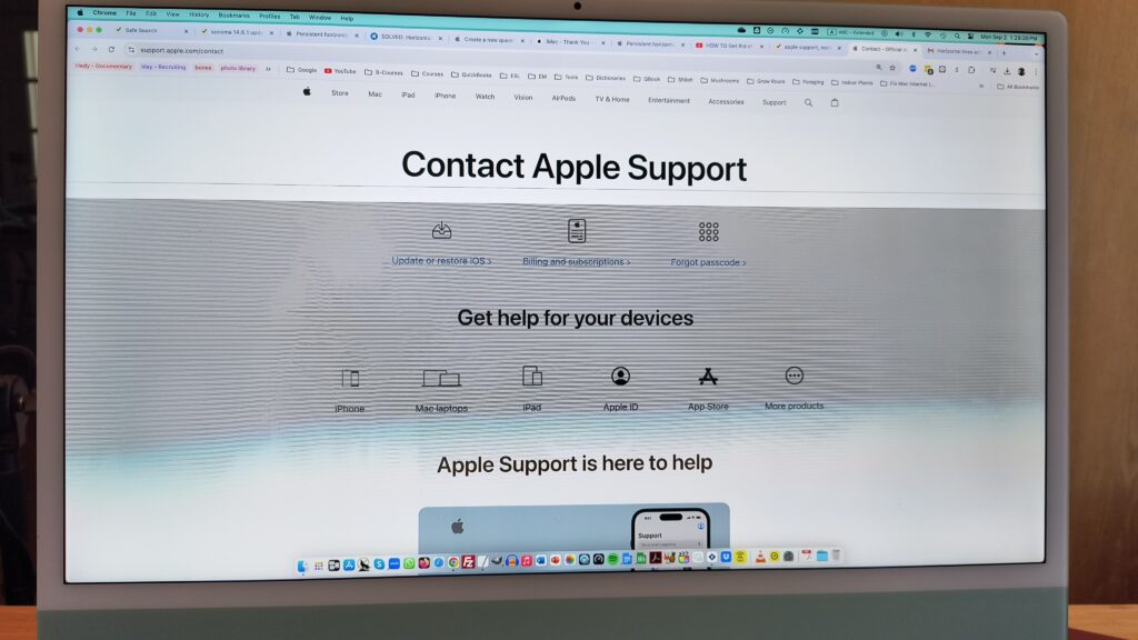 Horizontal Lines on iMac 24