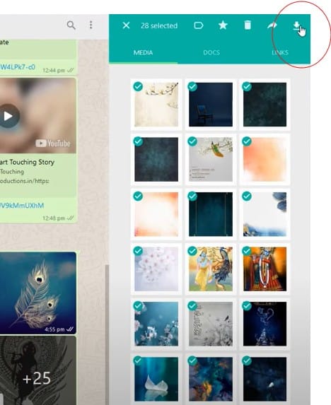 WhatsApp Web : How to Download or Save Multiple Images at Once to PC