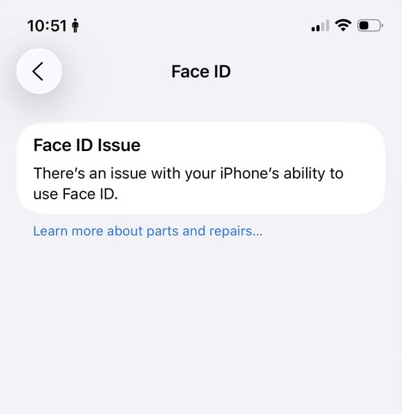 “There is an Issue with Your iPhone’s Ability to Use Face ID”