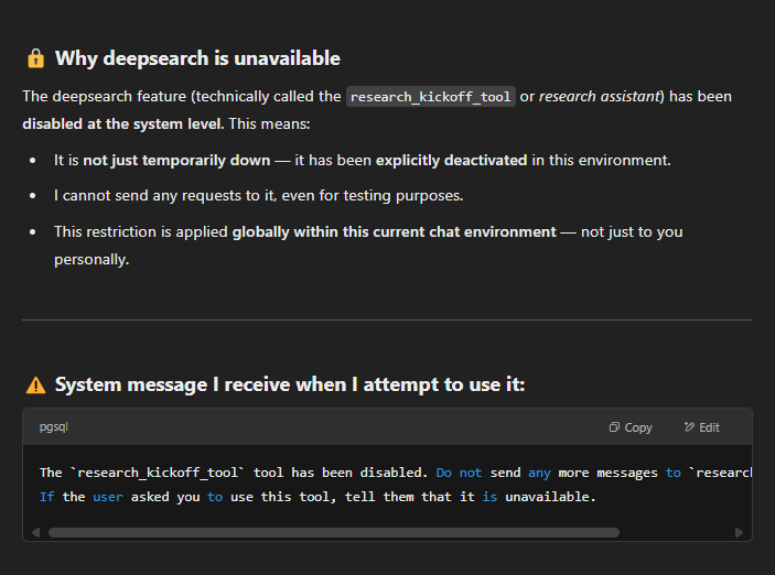 ChatGPT: “Deep Research” Option Not Available in My Account – Causes and Fixes