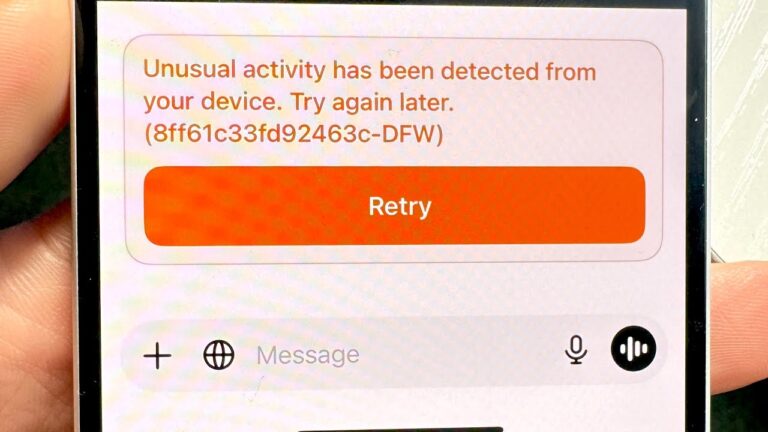 How to Fix ChatGPT 4.0 Error “Unusual Activity Has Been Detected From Your Device. Try Again Later.”