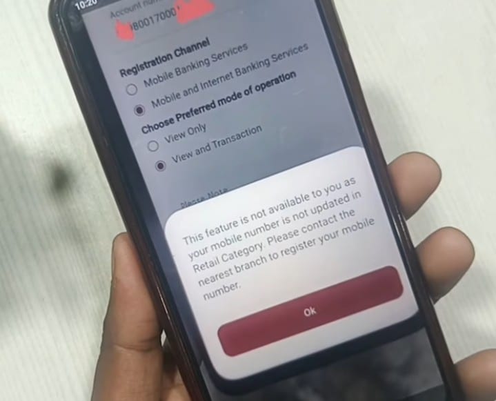 PNB One App Login Error: “This feature is not available to you as your mobile number is not updated in retail category” — Causes & Fix