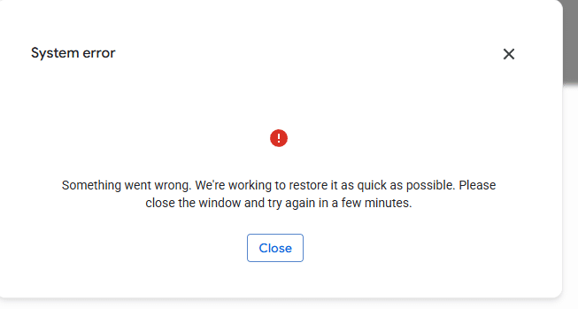 Google Billing Issue Showing “Google System Error”? Here’s What It Means and How to Fix It